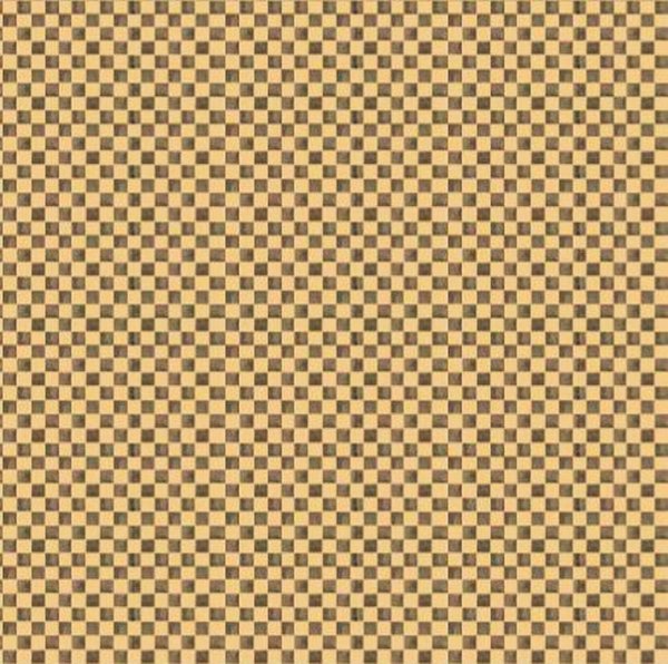 Baumwolljersey Mini Karo Muster beige